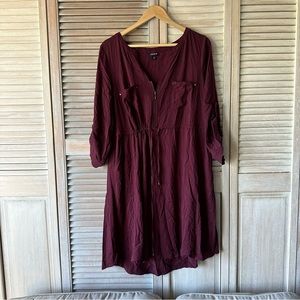 Torrid 3/4 georgette dress